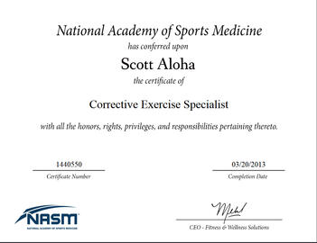 Scott Aloha NASM CES