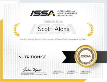 Scott Aloha Nutrition Cert
