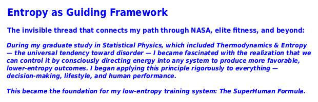 Entropy Framework Low-entropy decision-making
